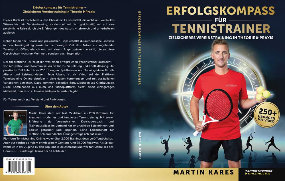 Erfolgskompass für Tennistrainer - Tennisbuch von Martin Kares Cover