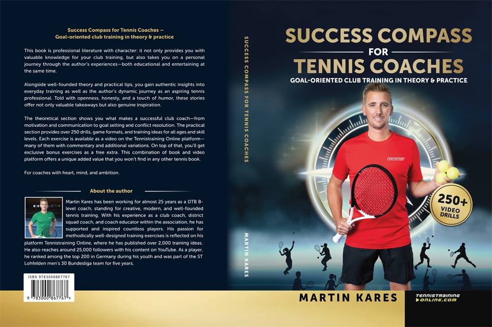 Success Compass for Tennis Coaches – Tennis Coaching Book by Martin Kares (Cover)